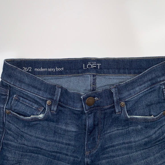 Ann Taylor Modern Sexy Boot Cut Jeans - Picture 4 of 5